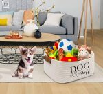 Square Cotton Rope Toy Bin – Pet Accessory Storage for Toys, Blankets, and Daily Essentials